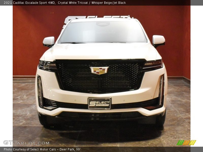 Crystal White Tricoat / Whisper Beige/Jet Black 2021 Cadillac Escalade Sport 4WD