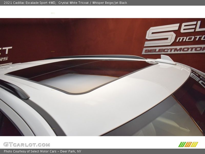 Crystal White Tricoat / Whisper Beige/Jet Black 2021 Cadillac Escalade Sport 4WD