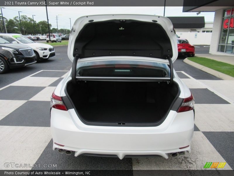 Super White / Cockpit Red 2021 Toyota Camry XSE