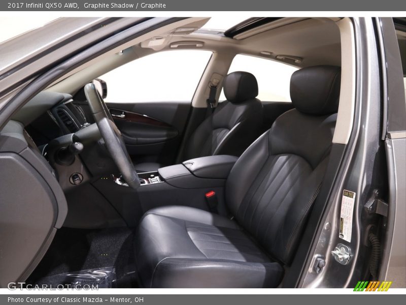  2017 QX50 AWD Graphite Interior