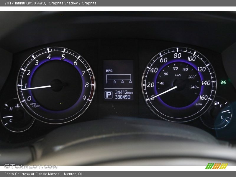  2017 QX50 AWD AWD Gauges