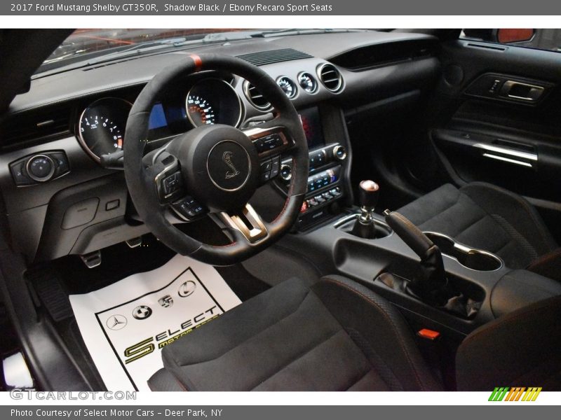  2017 Mustang Shelby GT350R Ebony Recaro Sport Seats Interior