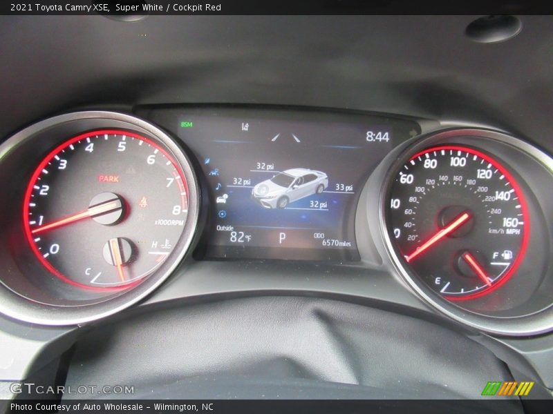 Super White / Cockpit Red 2021 Toyota Camry XSE