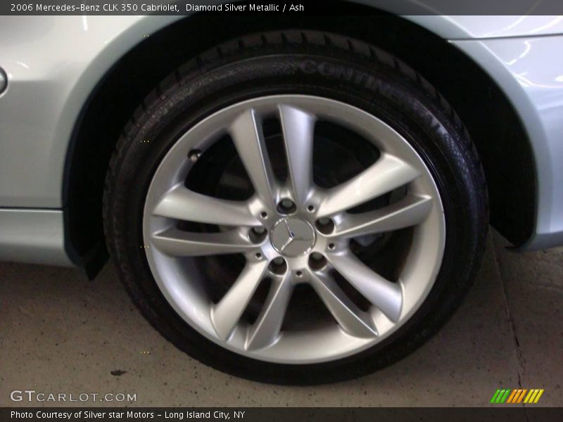 Diamond Silver Metallic / Ash 2006 Mercedes-Benz CLK 350 Cabriolet