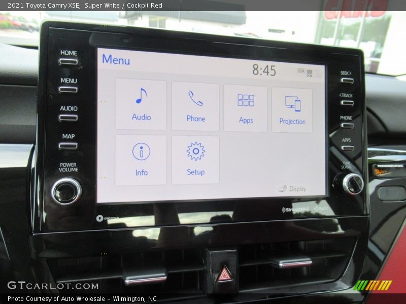 Super White / Cockpit Red 2021 Toyota Camry XSE