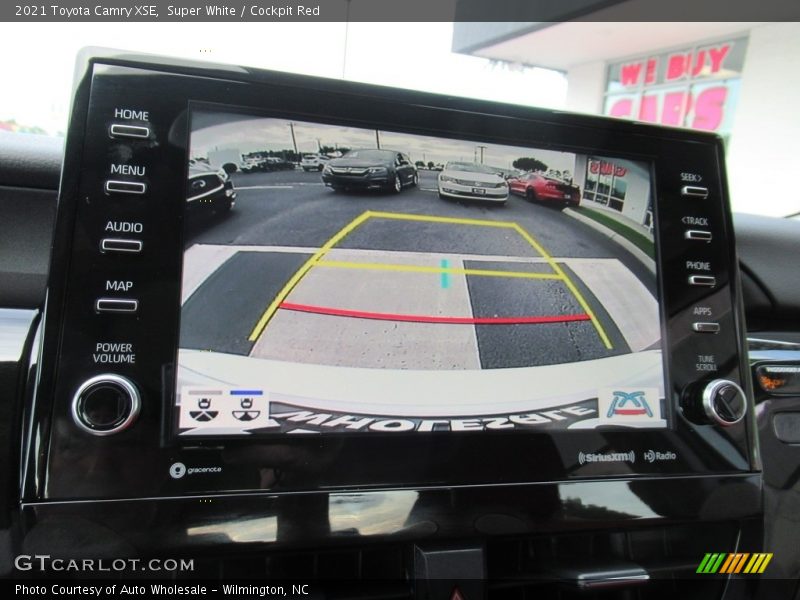 Super White / Cockpit Red 2021 Toyota Camry XSE