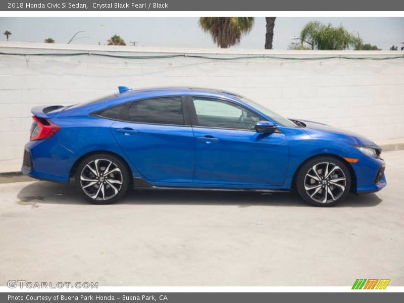 Crystal Black Pearl / Black 2018 Honda Civic Si Sedan