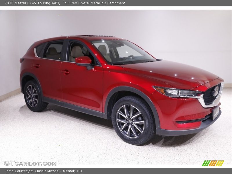 Soul Red Crystal Metallic / Parchment 2018 Mazda CX-5 Touring AWD