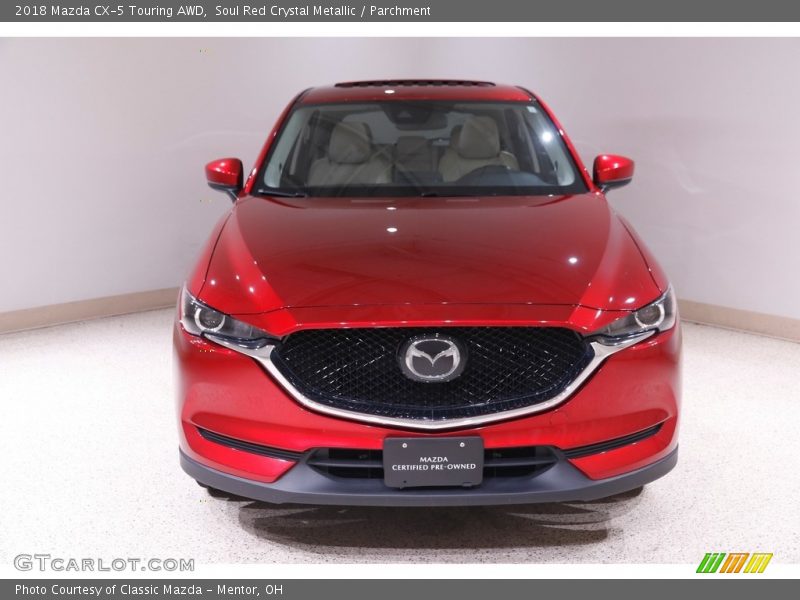 Soul Red Crystal Metallic / Parchment 2018 Mazda CX-5 Touring AWD
