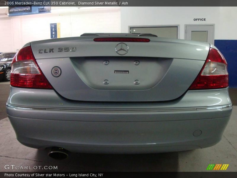 Diamond Silver Metallic / Ash 2006 Mercedes-Benz CLK 350 Cabriolet