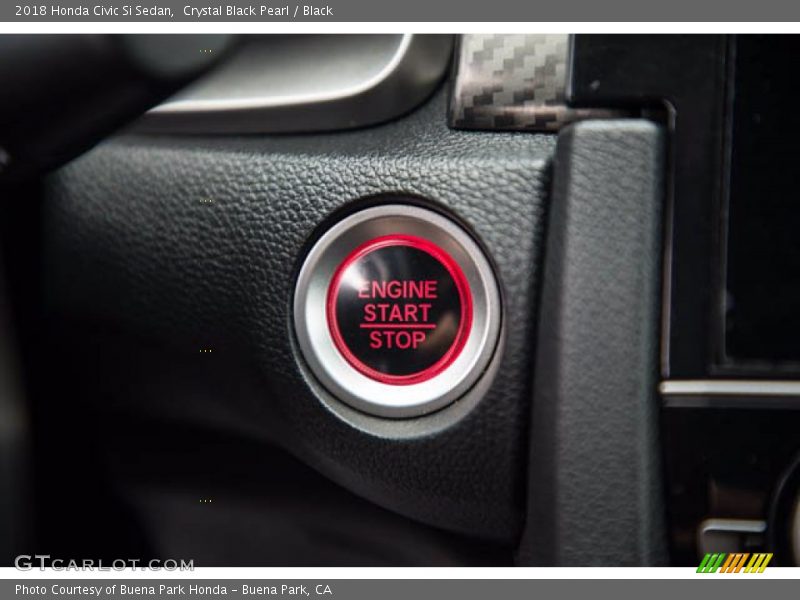 Crystal Black Pearl / Black 2018 Honda Civic Si Sedan