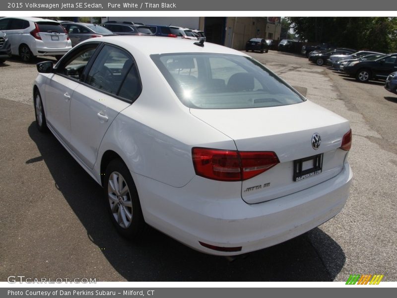 Pure White / Titan Black 2015 Volkswagen Jetta SE Sedan