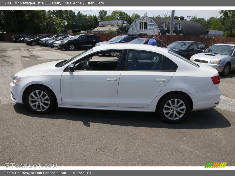 Pure White / Titan Black 2015 Volkswagen Jetta SE Sedan