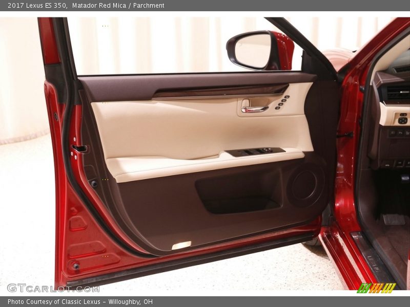 Matador Red Mica / Parchment 2017 Lexus ES 350