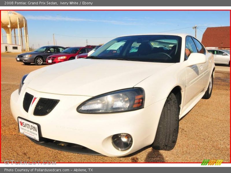 Ivory White / Ebony 2008 Pontiac Grand Prix Sedan