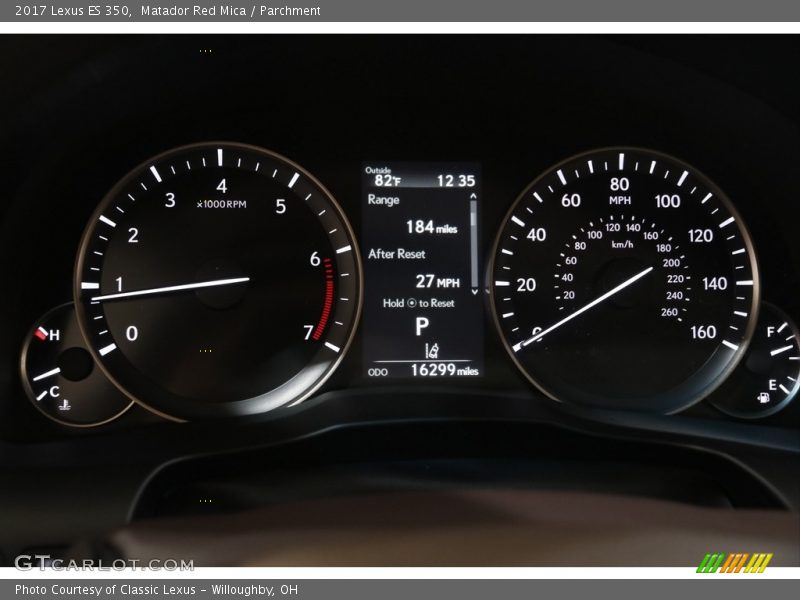 Matador Red Mica / Parchment 2017 Lexus ES 350