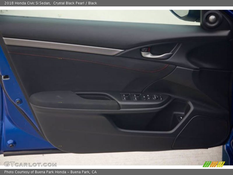 Crystal Black Pearl / Black 2018 Honda Civic Si Sedan
