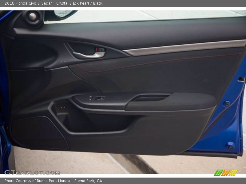 Crystal Black Pearl / Black 2018 Honda Civic Si Sedan