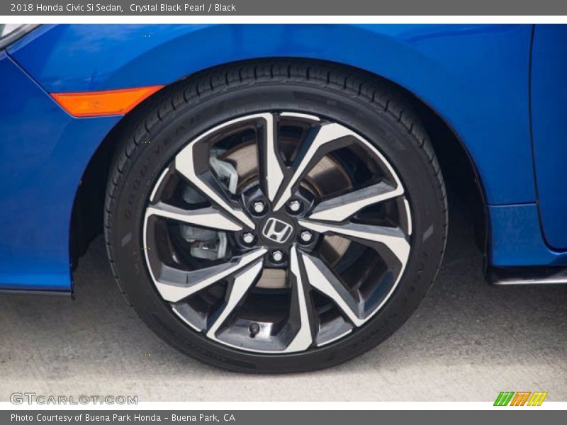 Crystal Black Pearl / Black 2018 Honda Civic Si Sedan