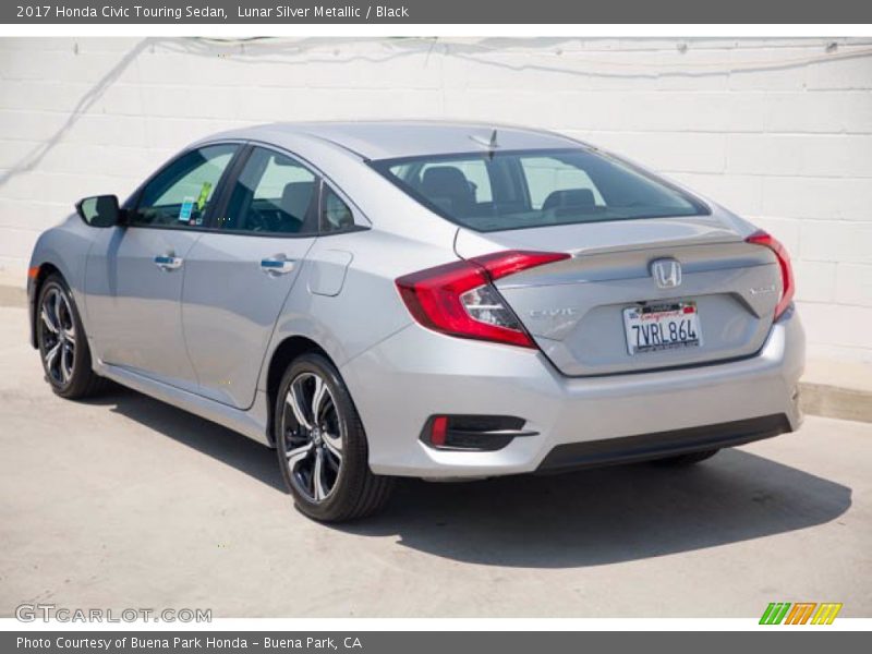 Lunar Silver Metallic / Black 2017 Honda Civic Touring Sedan