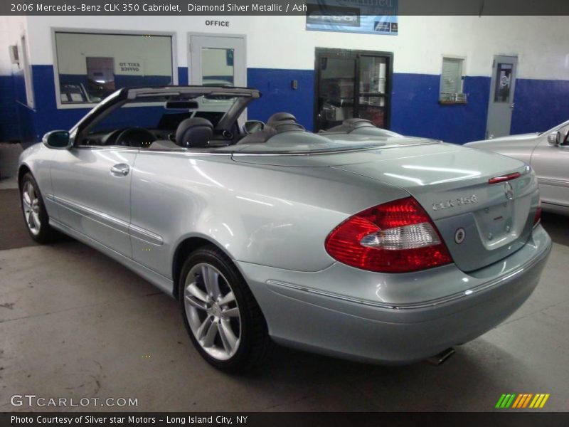 Diamond Silver Metallic / Ash 2006 Mercedes-Benz CLK 350 Cabriolet