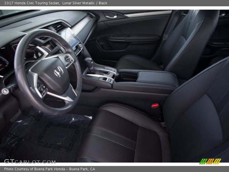 Lunar Silver Metallic / Black 2017 Honda Civic Touring Sedan