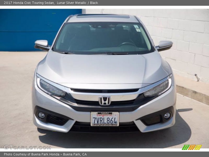 Lunar Silver Metallic / Black 2017 Honda Civic Touring Sedan
