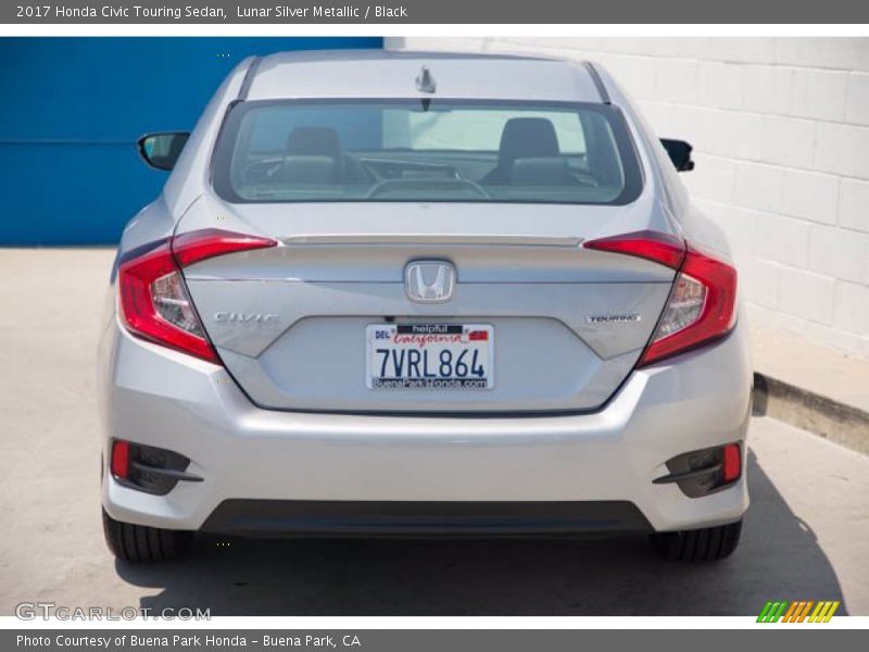 Lunar Silver Metallic / Black 2017 Honda Civic Touring Sedan