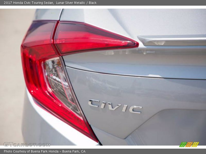 Lunar Silver Metallic / Black 2017 Honda Civic Touring Sedan