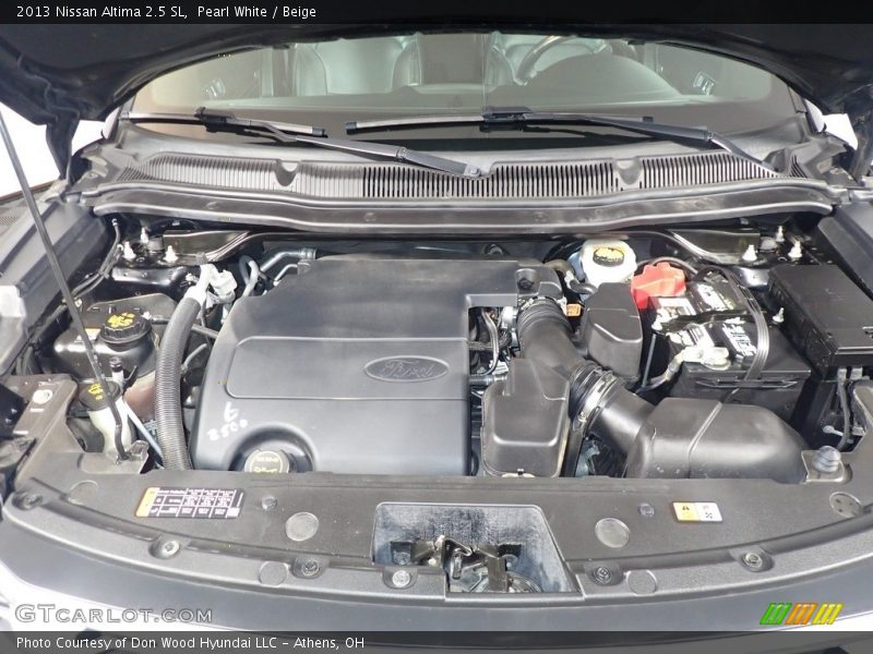 Pearl White / Beige 2013 Nissan Altima 2.5 SL