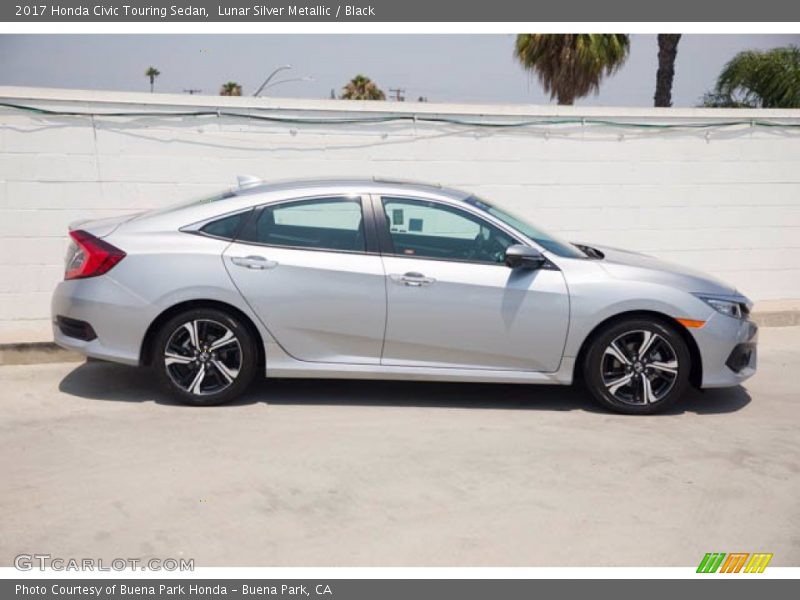 Lunar Silver Metallic / Black 2017 Honda Civic Touring Sedan