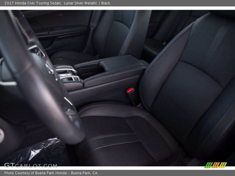 Lunar Silver Metallic / Black 2017 Honda Civic Touring Sedan