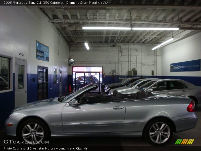 Diamond Silver Metallic / Ash 2006 Mercedes-Benz CLK 350 Cabriolet