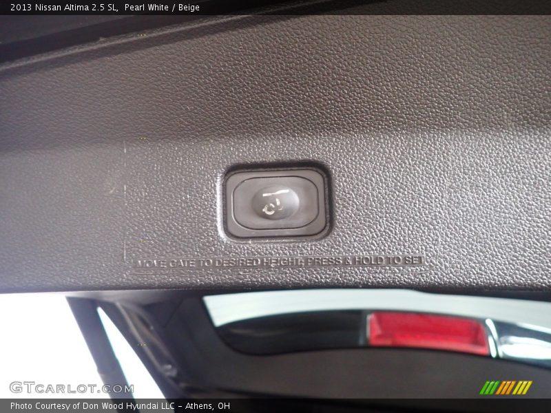 Pearl White / Beige 2013 Nissan Altima 2.5 SL