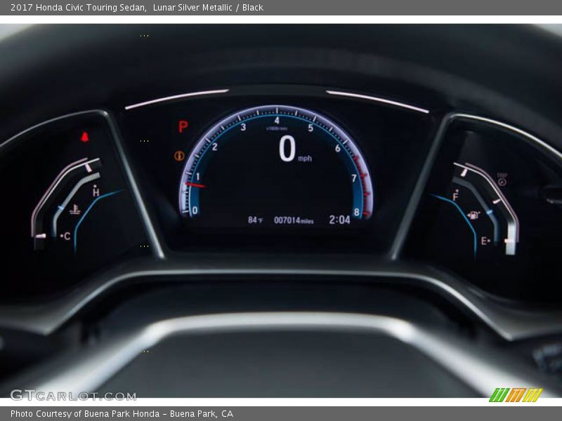 Lunar Silver Metallic / Black 2017 Honda Civic Touring Sedan