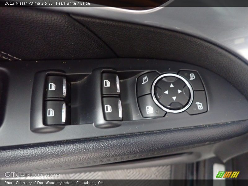 Pearl White / Beige 2013 Nissan Altima 2.5 SL