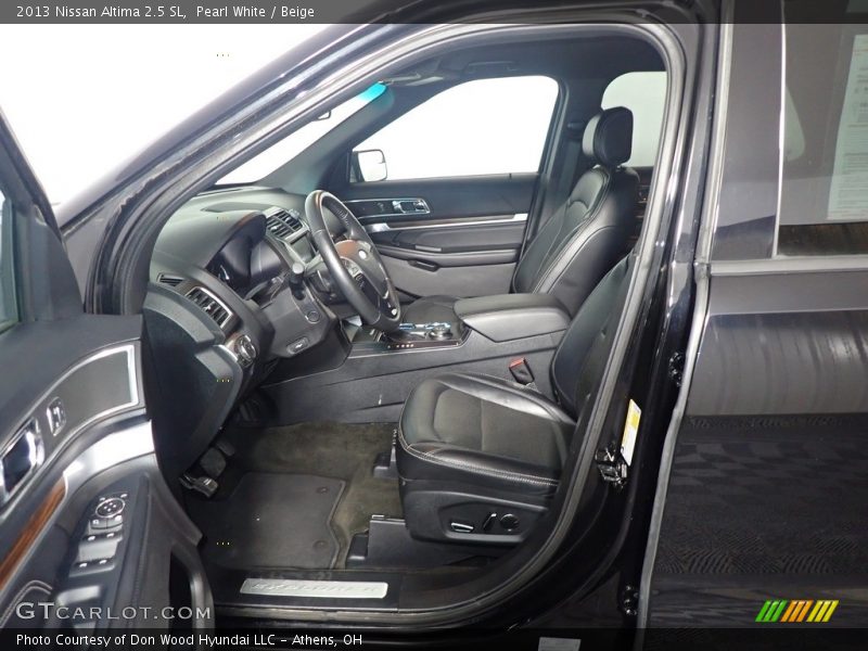 Pearl White / Beige 2013 Nissan Altima 2.5 SL