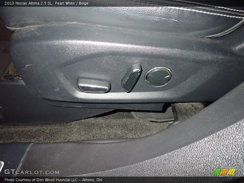 Pearl White / Beige 2013 Nissan Altima 2.5 SL