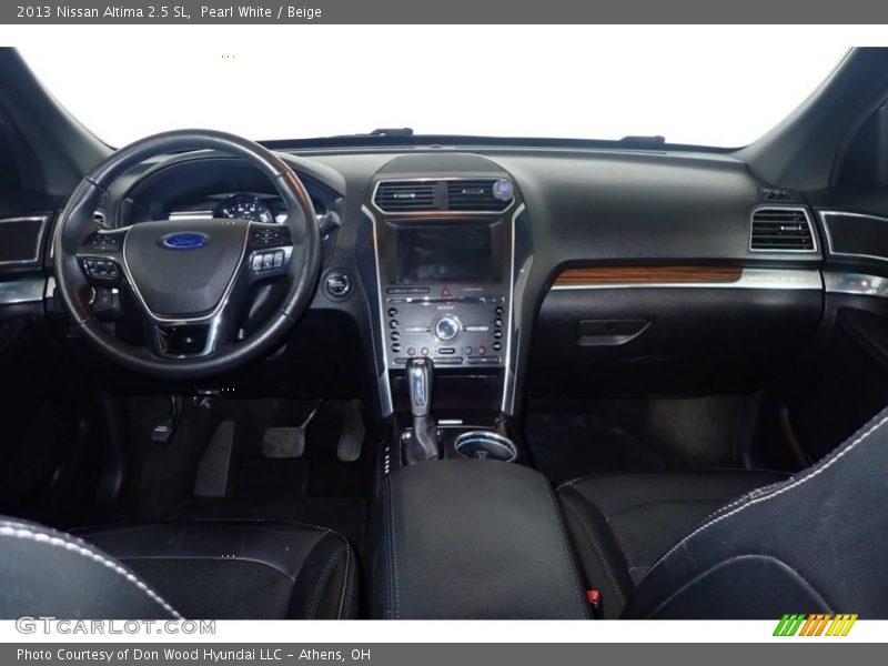 Pearl White / Beige 2013 Nissan Altima 2.5 SL