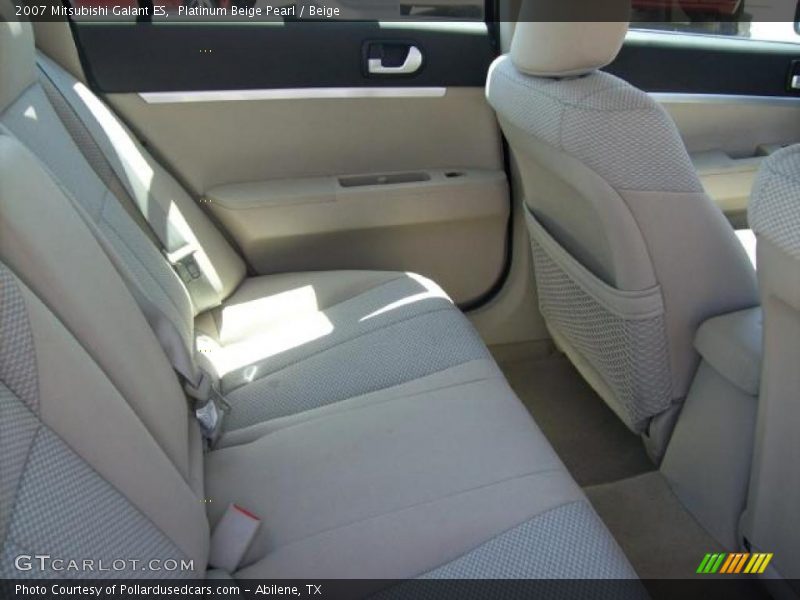 Platinum Beige Pearl / Beige 2007 Mitsubishi Galant ES