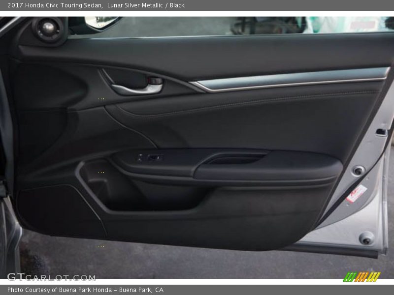 Lunar Silver Metallic / Black 2017 Honda Civic Touring Sedan