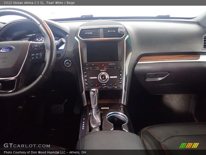 Pearl White / Beige 2013 Nissan Altima 2.5 SL