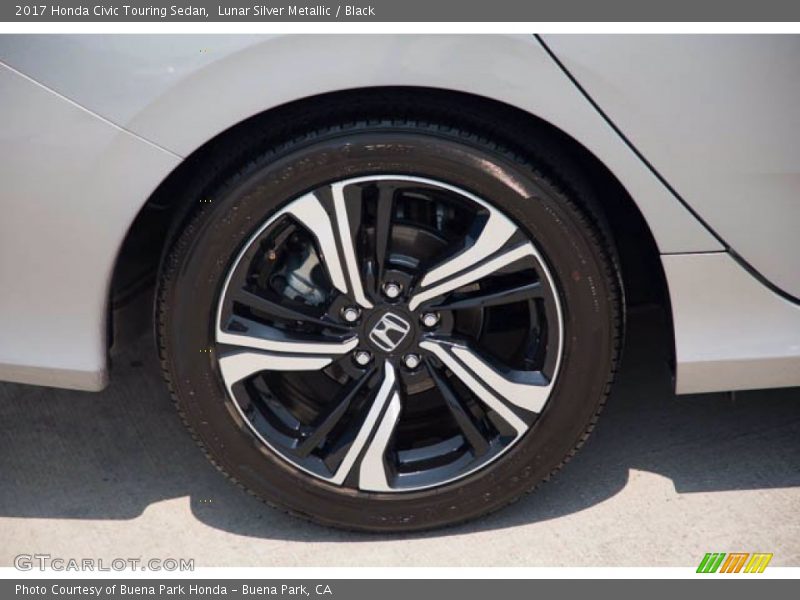 Lunar Silver Metallic / Black 2017 Honda Civic Touring Sedan