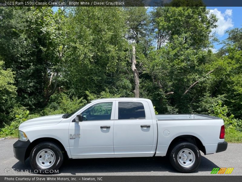 Bright White / Diesel Gray/Black 2021 Ram 1500 Classic Crew Cab