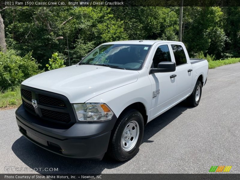 Bright White / Diesel Gray/Black 2021 Ram 1500 Classic Crew Cab
