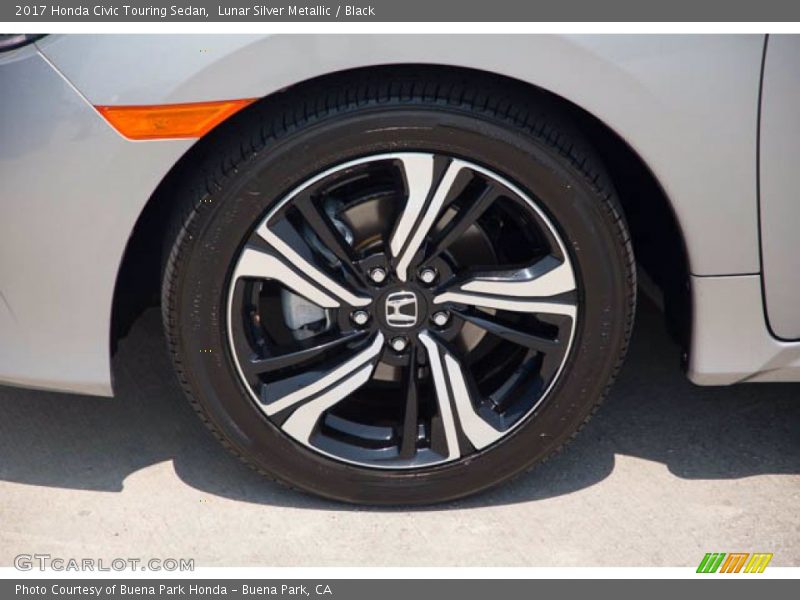 Lunar Silver Metallic / Black 2017 Honda Civic Touring Sedan