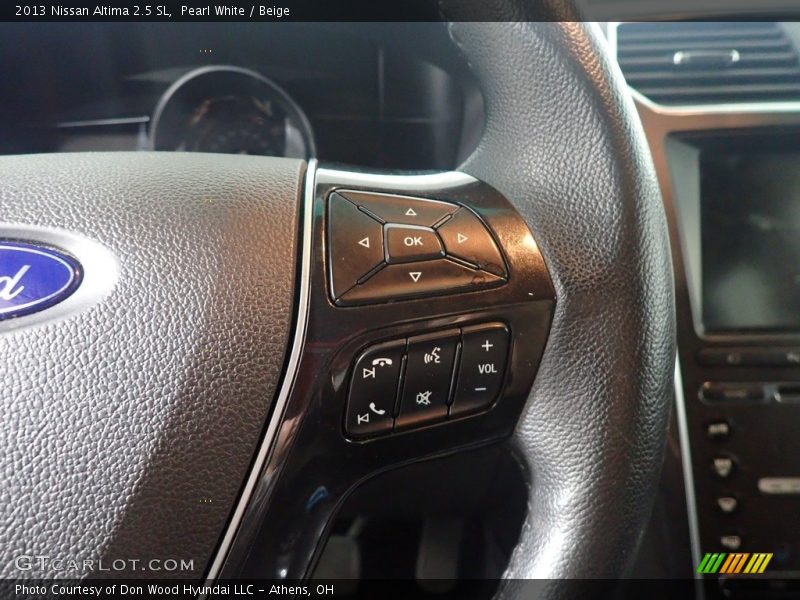 Pearl White / Beige 2013 Nissan Altima 2.5 SL