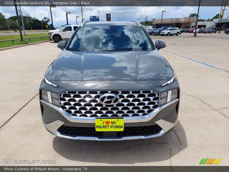 Hampton Gray / Black 2022 Hyundai Santa Fe SEL
