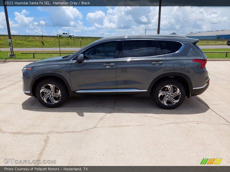 Hampton Gray / Black 2022 Hyundai Santa Fe SEL