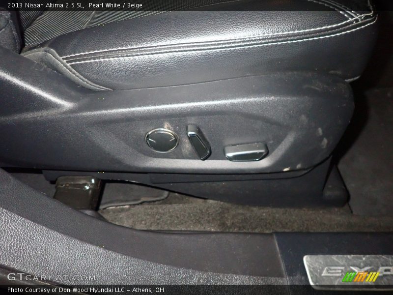 Pearl White / Beige 2013 Nissan Altima 2.5 SL